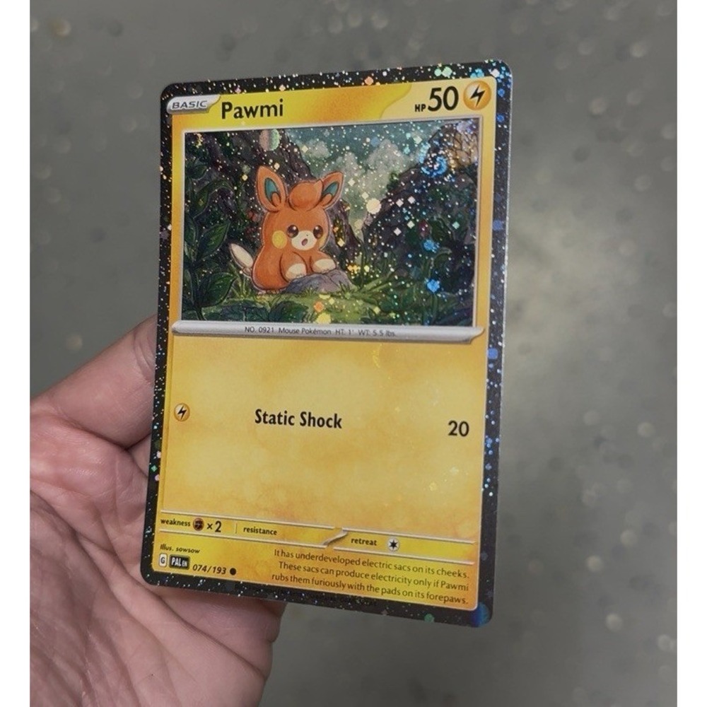 Pawmi 074/193 Double fart swirl 🌀 Pokemon Paldea Evolved Cosmo Holo Card NM